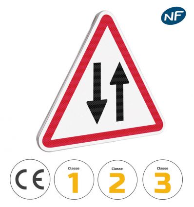 A18 - Panneau Circulation dans les 2 sens
