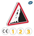 A19 - Panneau Risque de Chute de Pierres sur la Route