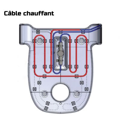 Abreuvoir chauffant automatique en polyéthylène mâle ½" (15/21 mm)