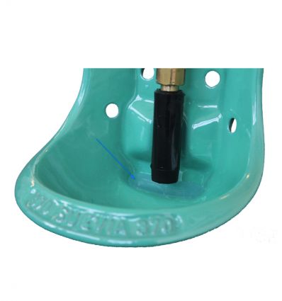 Abreuvoir ovin en fonte avec soupape tubulaire Raccord mâle ½" (15/21 mm)