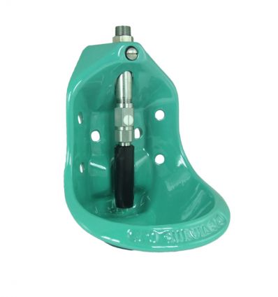 Abreuvoir ovin en fonte avec soupape tubulaire Raccord mâle ½" (15/21 mm)
