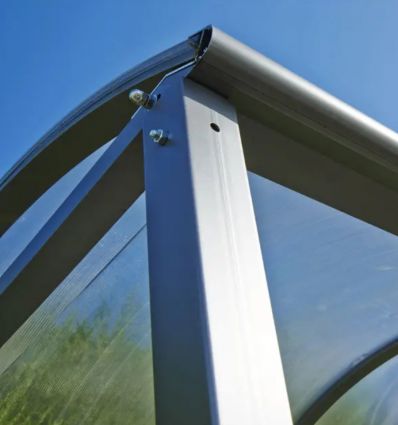Abri vélo collectivité voûte en acier galvanisé