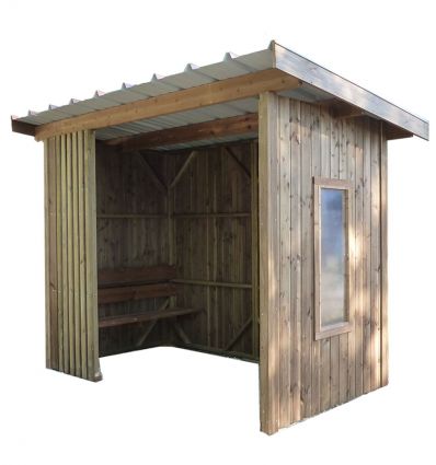Abri bus scolaire en bois