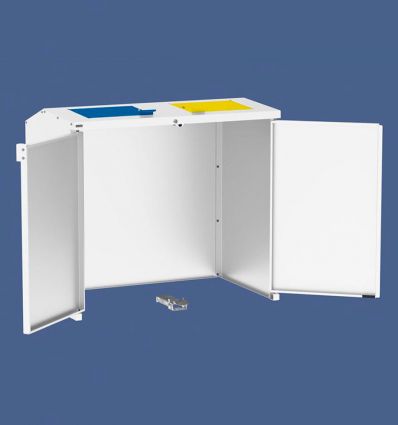 Abri conteneurs poubelles en acier
