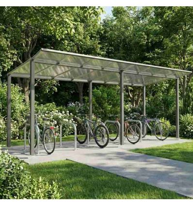 Abri vélo collectivité modulo en acier galvanisé
