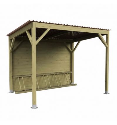 Abri vélo collectivité en bois