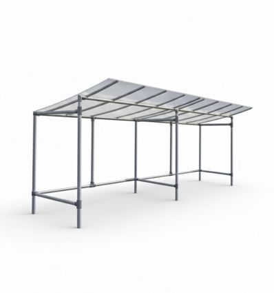 Abri vélo collectivité économique en aluminium