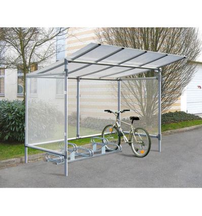 Abri vélo collectivité économique en aluminium