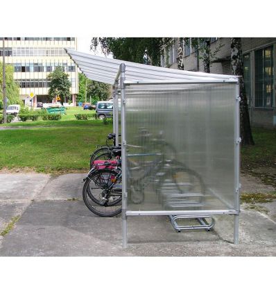 Abri vélo collectivité économique en aluminium