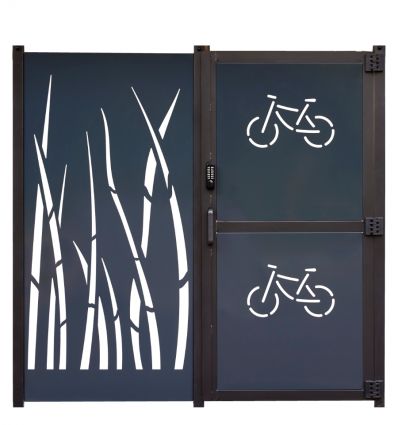 Abri vélo sécurisé collectivité toit plat