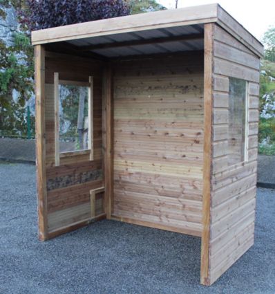 Abri bus en bois