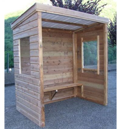 Abri bus en bois