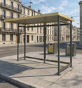 Abribus scolaire en acier
