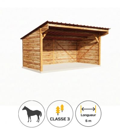 Abris de prairie grande taille L. 6 m