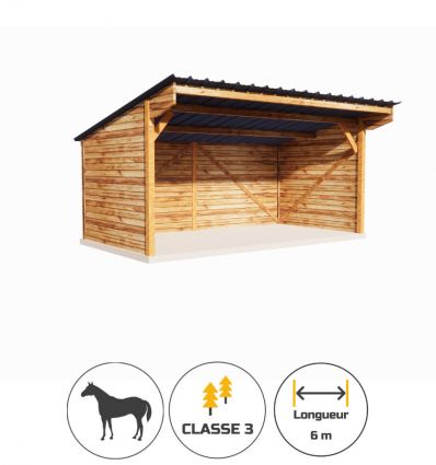 Abris de prairie grande taille L. 6 m
