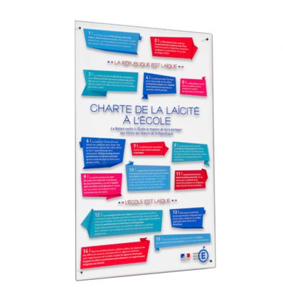 Affiche Charte de la Laïcité - Loi Peillon
