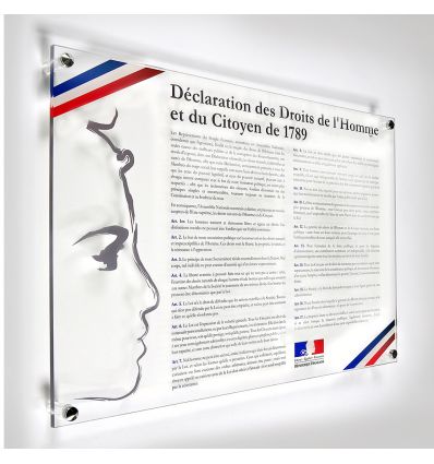 Affiche Déclaration des Droits de l'Homme et du Citoyen - Loi Peillon