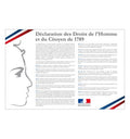 Affiche Déclaration des Droits de l'Homme et du Citoyen - Loi Peillon