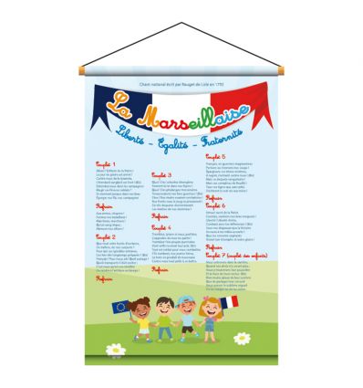 Affiche PVC et Kakémono La Marseillaise - Loi Blanquer