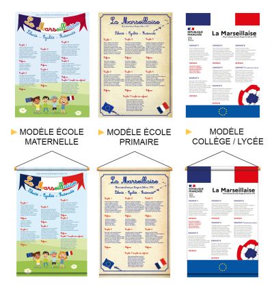 Affiche PVC et Kakémono La Marseillaise - Loi Blanquer