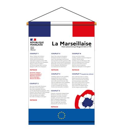Affiche PVC et Kakémono La Marseillaise - Loi Blanquer