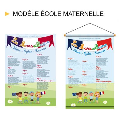 Affiche PVC et Kakémono La Marseillaise - Loi Blanquer