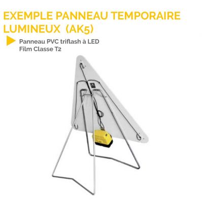 AK14 - Panneau de Chantier Danger Lumineux