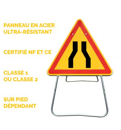 AK3 - Panneau de Chantier Chaussée Rétrécie