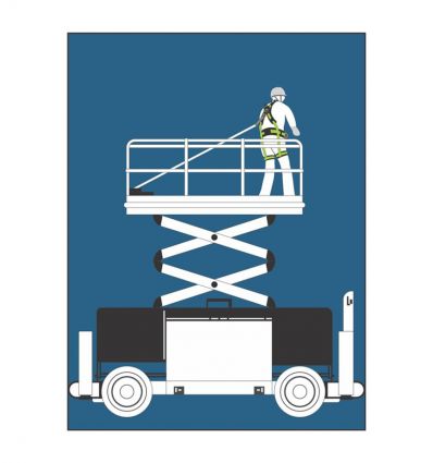 Antichute à rappel automatique spécial nacelle