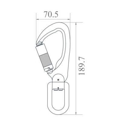 Antichute à rappel automatique spécial nacelle
