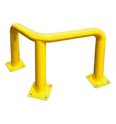 Arceau de protection d'angle industriel à 3 pieds sur platines