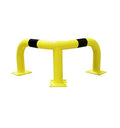 Arceau de protection d'angle industriel à 3 pieds sur platines