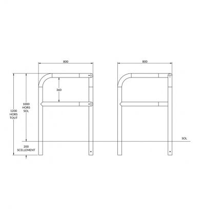 Arceau de protection d'angle renforcé