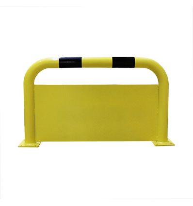 Arceau de protection industrielle avec plaque anti-encastrement