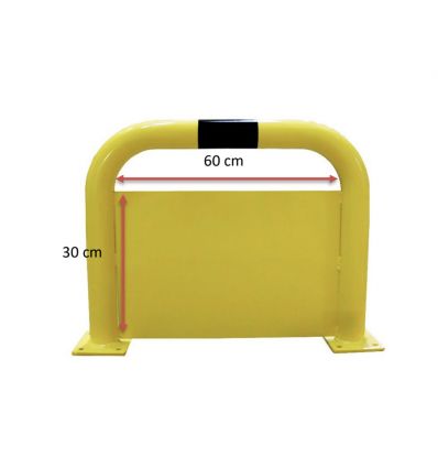 Arceau de protection industrielle avec plaque anti-encastrement