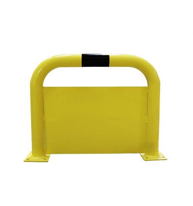 Arceau de protection industrielle avec plaque anti-encastrement