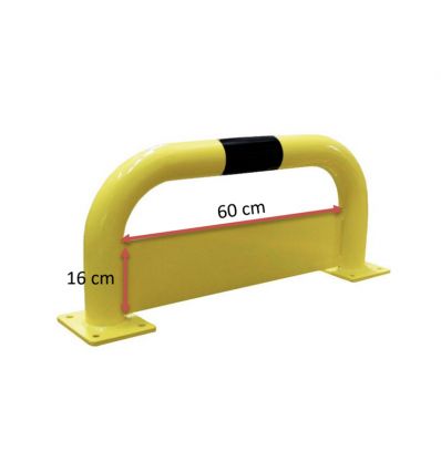 Arceau de protection industrielle avec plaque anti-encastrement