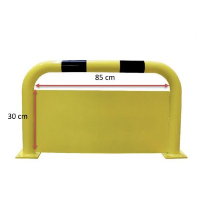 Arceau de protection industrielle avec plaque anti-encastrement