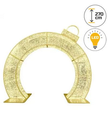 Arche de Noël Lumineuse Forme Boule de Noël