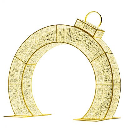 Arche de Noël Lumineuse Forme Boule de Noël