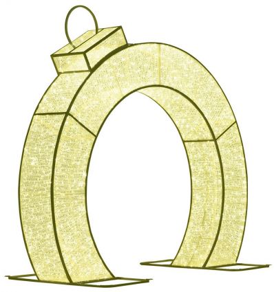 Arche de Noël Lumineuse Forme Boule de Noël
