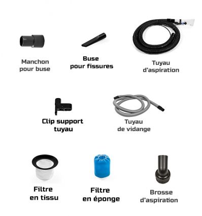 Aspirateur Injecteur Extracteur Professionnel 65 L - 2400 W