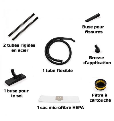 Aspirateur professionnel avec filtre HEPA