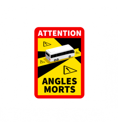 Autocollant angles morts pour bus