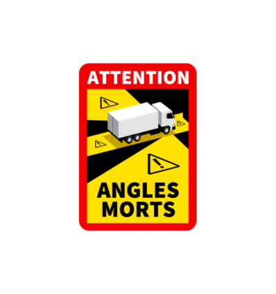 Autocollant angles morts pour les camions de 3,5 T et plus