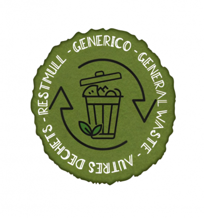 Autocollant type de déchets