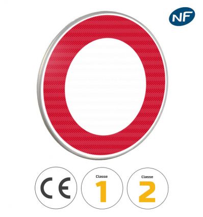 B0 - Panneau circulation interdite à tout véhicule dans les 2 sens