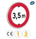 Panneau B12 - Limitation de hauteur