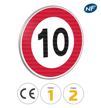 B14 - Panneau limitation de vitesse à 10 km/h