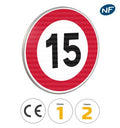 B14 - Panneau limitation de vitesse à 15 km/h